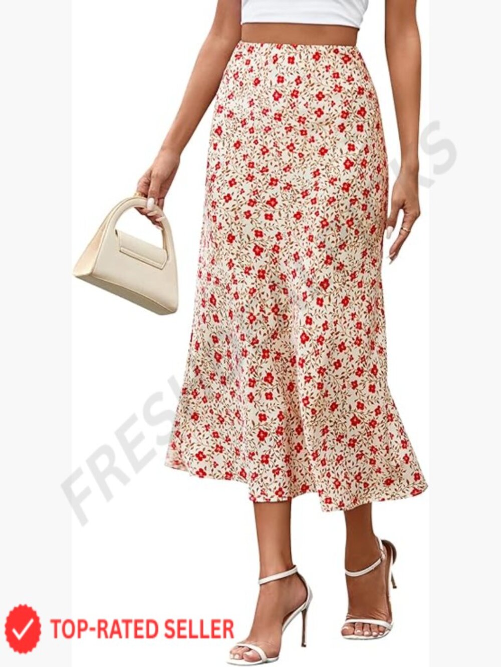 Satin Midi Skirt High Waisted Leopard Print Elegant Cocktail Wedding Wear